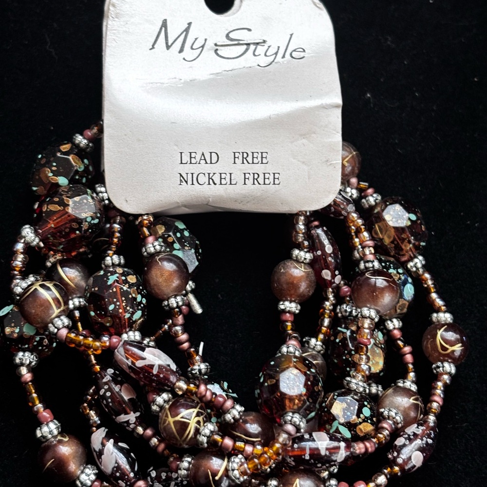 Brown Beaded‎ Bracelet